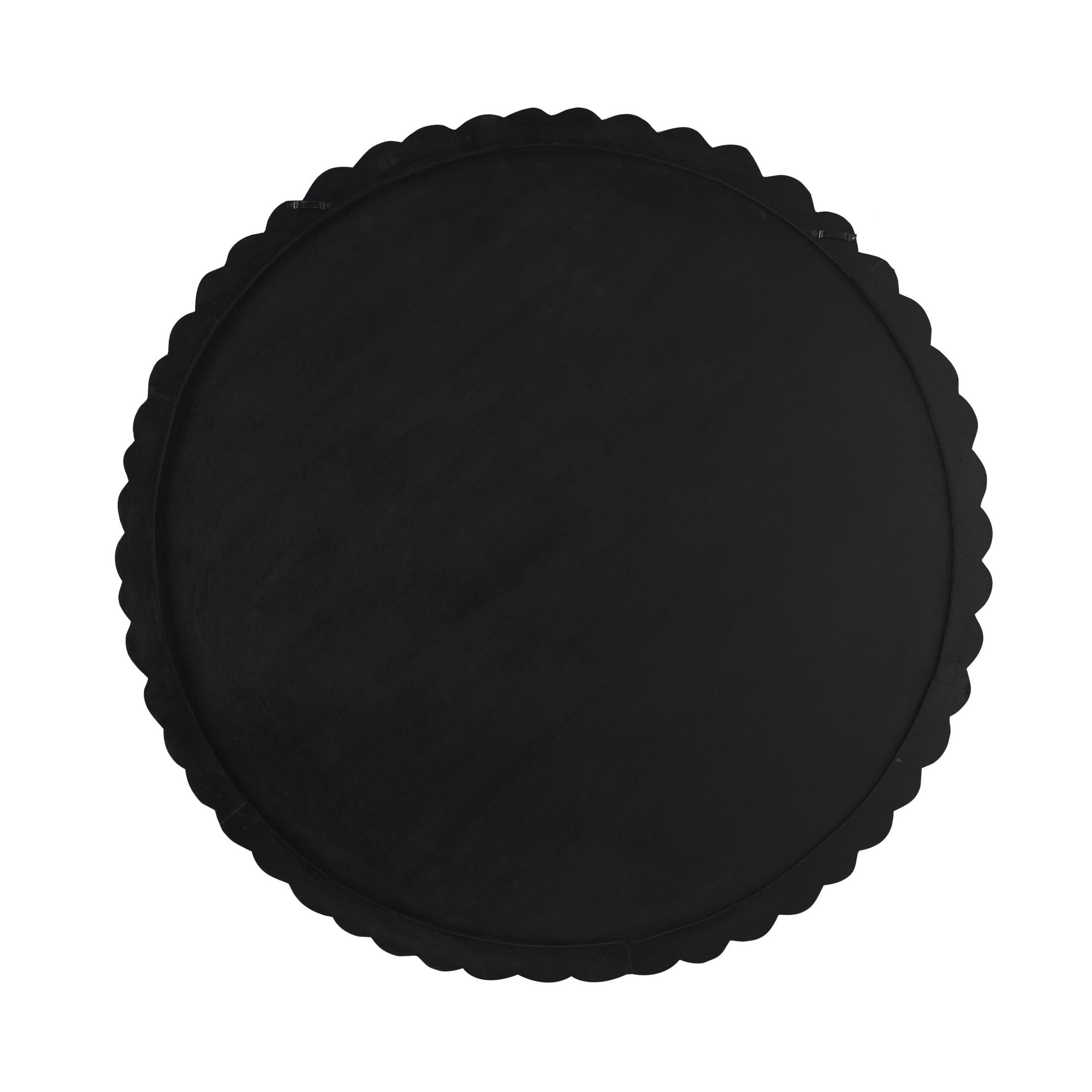 DecMode Gold Wood Carved Radial Plate Wall Decor
