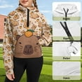 thumbnail image 3 of Chririnla Funny Capybara Print Sporty Zip Up Lightweight Sweatshirt with Pocket Youth Girls Casual Pullover Athletic Zip Up Size 9-10 Orange, 3 of 7
