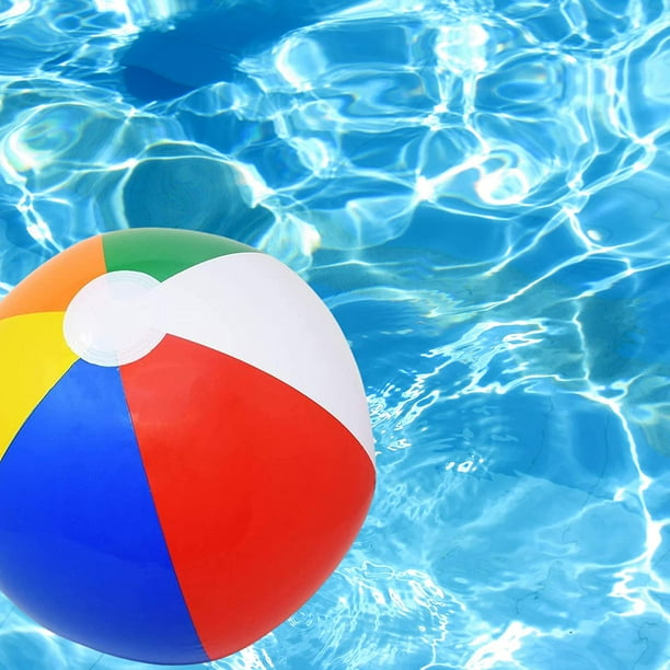 Pelotas De Playa Inflables Pequeñas – Juguete Acuático Arcoíris Para Piscina Y Jardín, Fáciles De Inflar Y Transportar, Ideales Para Niños Y Familias
