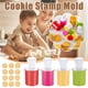 thumbnail image 1 of Fiudx Juego de Relieve Diy, 6 Motivos Intercambiables, Cortador Redondo, Decoración Fácil de Galletas, Apto para Lavavajillas, Práctico Recipiente, Perfecto para Dulces Caseros, Tamaño 7 X 11,5 Cm, 1 of 6