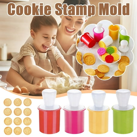 

Hxoliqit Silicone Cookie Stamp Mold Set DIY Embossing Mold Cookie Cartoon Animal Mold Baking Supplies Diy Ornaments Kitchen Set DIY Mould Easy Bake For Kids Kids Kitchen