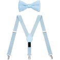 thumbnail image 2 of ZDWQFA Boys' Elastic Suspenders and Bow Tie Set Adjustable, 2 of 5