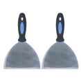 thumbnail image 2 of 2 Pcs Outils d'Application de Mastic Ensemble de Spatules en Acier Inoxydable pour Réparer les Murs Secs, Enlever le Papier Peint, avec Poignée et Trou Confortables pour Suspendre, 2 of 7