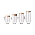 thumbnail image 3 of 1PC 300ml Glass Food Storage Containers, Airtight Canisters Food Jars with Bamboo Wooden Lids Pantry Organization for Sugar Candy Coffee Bean Cookie Tea Rice and Spice Jars, 3 of 7