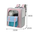 thumbnail image 2 of Pet Backpack Portable Cat and Small Dogs Outdoor Carrier Foldable Ventilated Design Cat Dog Backpack Carrier Bag Pet Supplies, 2 of 7