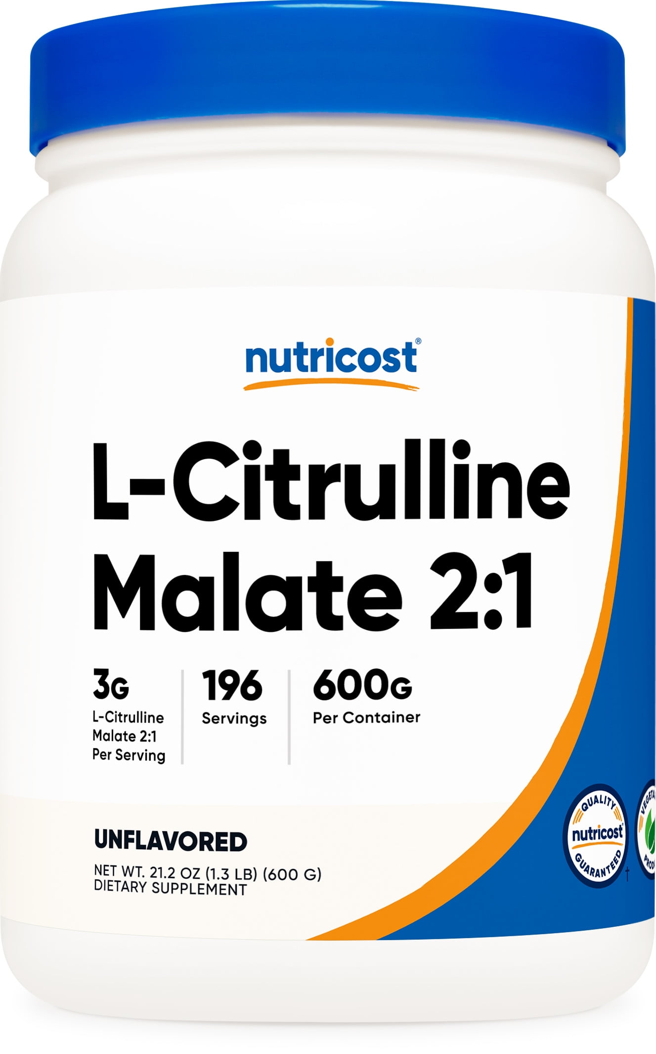 Nutricost LCitrulline Malate (21) Powder (600 Grams) PreWorkout