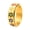 Gold, variant on Rotatable Daisy Rainbow Ring for Women Men Enamel Dainty Flower LGBTQ Stainless Steel Pride Statement Jewelry Gift Sizes 5-13
