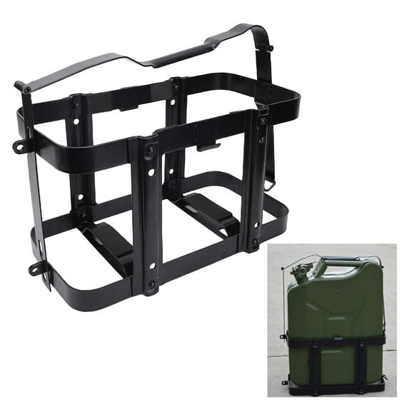 Gas Detachable Jerry Gas Can Holder Rack Carbon Steel Lockable Gas Can Mount Bracket for 5 Gallon 20 Liter 2.5 Gallon 10 Liter Gas Can