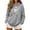 P66-NSLGXD Gray Cute Hoodies Women, variant on NSLGXD Vintage Ghost Print Hoodies for Women Halloween Oversized Pocket Hooded Sweatshirt Loose Long Sleeve Comfortable Fall Baggy Tops S-XL