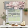 thumbnail image 3 of Watercolors Pink Flowers Window Valance Curtain Floral Plant Rod Pocket Short Curtain for Living Room, Bedroom & Kitchen Window Decor 60x18in, 3 of 8