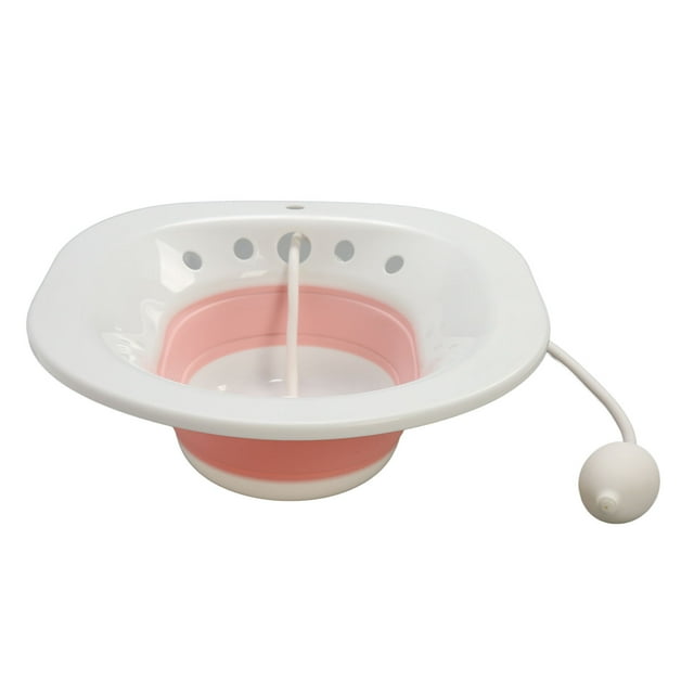 Bain d'Assise, Bain d'Assise Pliant en Silicone PP pour Hémorroïdes Rose, Bleu, Vert