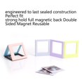 thumbnail image 4 of Magnetic Pocket Picture Frame, Double Sided Magnet Photo Frame, Magnetic Fridge Frames, for   Square with Border Signing, 2.8x3.4in Photos, 4 of 7