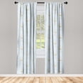 thumbnail image 3 of Ambesonne Art Deco Curtains, Pale Blue Classic Scales, Pair of 28"x63", Pale Blue Sand Brown, 3 of 5