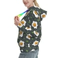 thumbnail image 2 of Sigee Cute Poached Eggs for Women's Pullover Hoodie Sweatshirts Adult Casual Long Sleeve Sweatshirts ,Sizes S-2XL-X-Large, 2 of 7