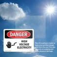 thumbnail image 6 of High Voltage Electricity OSHA Danger Aluminum Sign 24 Inch x 18 Inch - 5 Pack, 6 of 8