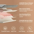 thumbnail image 3 of ZACOO Gray Reversible Heated Blanket Throw Soft Thickened Flannel to Sherpa Electric Heating Throw Blanket Machine Washable, 50"x60", 3 of 8