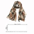 thumbnail image 4 of Fall New Soft Yarn Material Tassel Scarf with Geometric Printing and Contrasting Color Decoration for Travel Warmth Shawl, 4 of 4