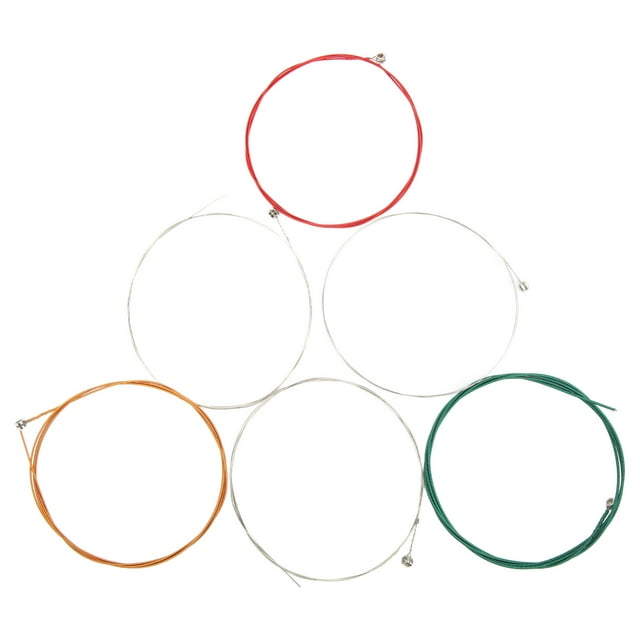 Guitar String Kit, Full Bright Toning Colorful Electric Guitar Strings Steel Wire Fiber For Indoor Playing