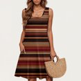 thumbnail image 2 of Zpanxa Sleeveless Ombre Dress Plus Size Women's Casual Round Neck Short Above Knee, 2 of 5