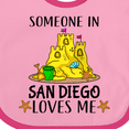 thumbnail image 4 of Inktastic Someone in San Diego Loves Me Boys or Girls Baby Bib, 4 of 4
