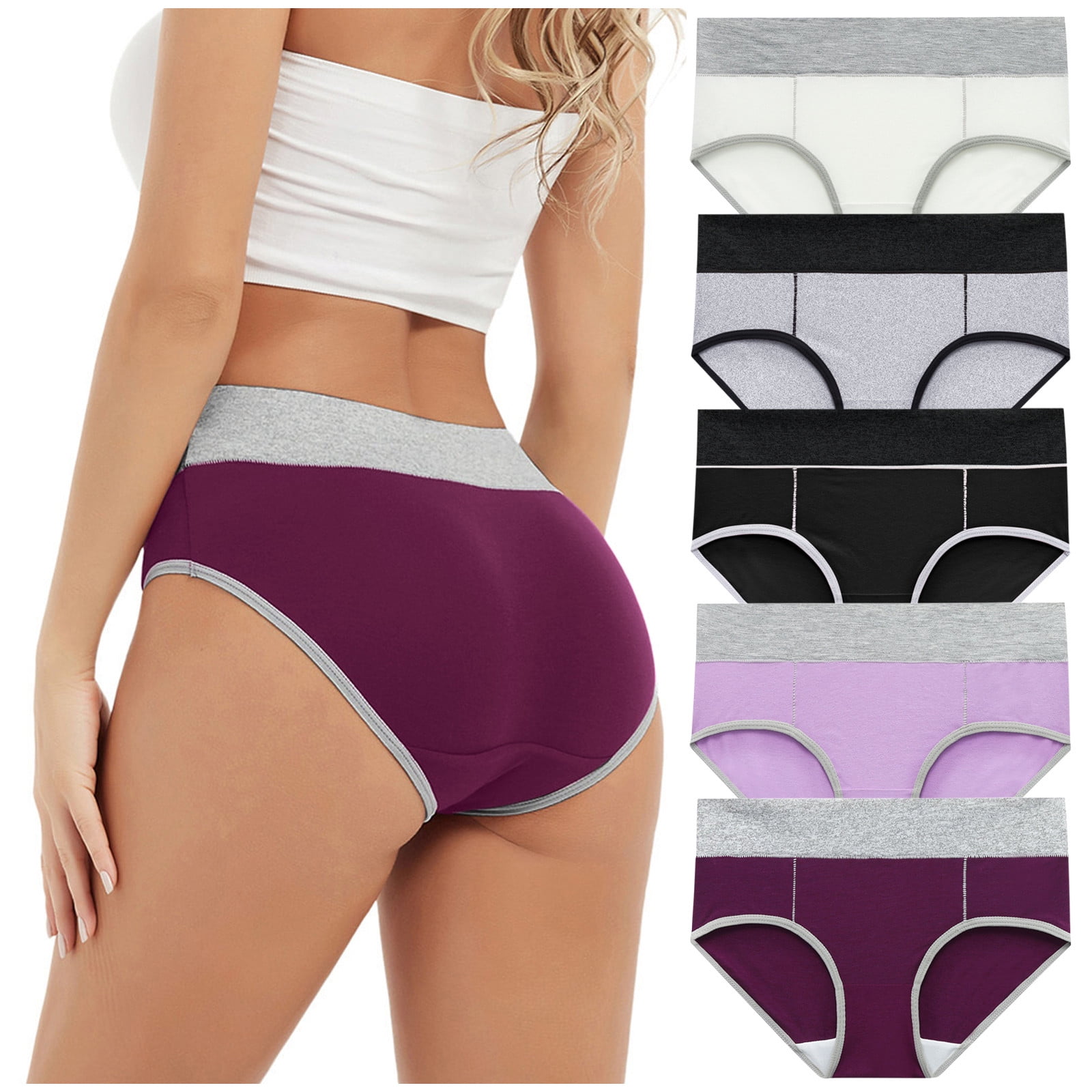 Ambra Microfibre Seamless Singles Cheeky Hipster AMSSMFCH Grey Marle Womens  Underwear