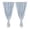 BLUE*312, variant on Ohmyroo No Drill Self Adhesive Double Layer Curtains, Ruffled Lace Sheer Overlay Window Drapes, Hook and Loop Light Blocking Panels for Bedroom Living Room