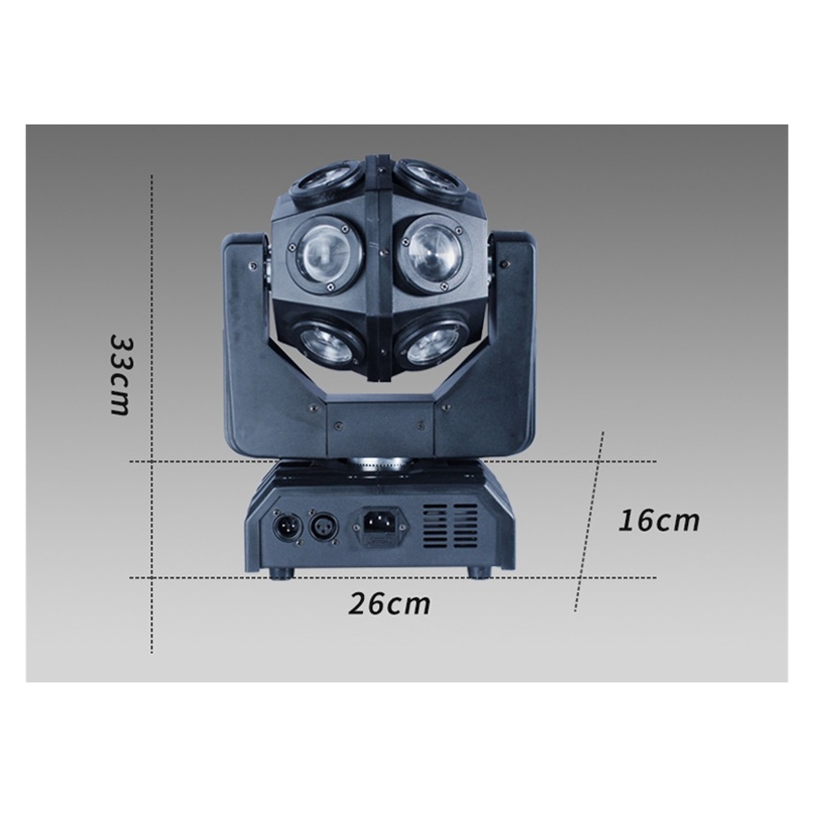 DJ Stage Head Light 12pcs RGBW 4in1 High Brightness Led Head Light Disco Ball Party Light Aro De Luz Selfie Ring Light