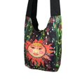 thumbnail image 2 of Colorful Cotton Smiling Sun Sling Bag Zipper Pockets, 2 of 4