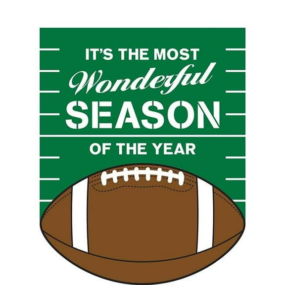 Magnolia Garden Flags 510 29 x 42 in. Most Wonderful Season Football Garden Flag, Large
