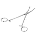 thumbnail image 2 of Pinzas hemostáticas quirúrgicas de acero inoxidable para pelo de mascotas, para uso veterinario, punta curva., 2 of 14