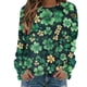 thumbnail image 4 of Xuyuer Women's Printed Long Sleeved Round Neck Pullover Top Hoodless Casual And Fashionable Sweatshirts, 4 of 5