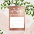 thumbnail image 4 of Koyal Wholesale Share a Memory Cards, Rose Gold Glitter Cards for Wedding, Baby Life Memories, 4" x 6", 52-Pk, 4 of 5