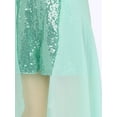 thumbnail image 6 of TiaoBug Kids Girls Junior Bridesmaid Dress Long Overlay Skirt Jumpsuit Mint Green 12, 6 of 8