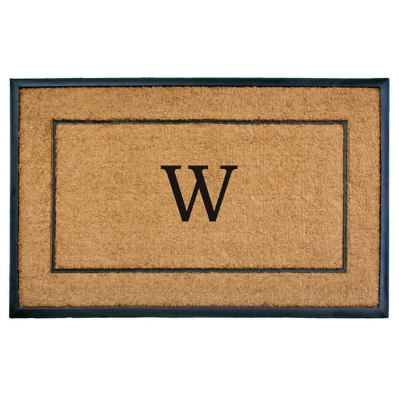 The General Monogram Doormat, 30" x 48", Letter W