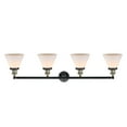 thumbnail image 3 of Innovations Lighting  Cone 4 Light 44" Bath Vanity Light Matte White/Black Antique Brass, 3 of 5