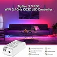 thumbnail image 4 of Tuya Zigbee 3.0 RGBCCT Controller TUYA Smart Life APP Control Dimmer Light Strip Controller, 4 of 8