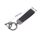 thumbnail image 2 of NUOLUX Universal Car Keychain for Men Zinc Alloy Black Carbon Fiber Texture Fashionable Key Holder, 2 of 8
