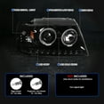 thumbnail image 4 of Spec-D Tuning Jet Black LED Halo Projector Headlights Compatible with 2002-2005 Ford Explorer, Left + Right Pair Headlamps Assembly, 4 of 7