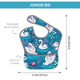 thumbnail image 4 of Easygdp Swan On The Pond Bibs For Babies, Baby Bibs for Eating, Toddler Bibs, Waterproof Bibs, Feeding Bibs, for Toddlers, Boys, Girls, 4 of 8