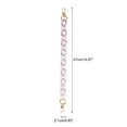thumbnail image 2 of Unique Bargains 1 Pc Colorful Handbag Chain Strap 14.57" White Purple Acrylic, 2 of 5