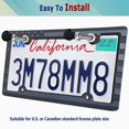 thumbnail image 4 of American Flag License Plate Frames- Patriotic USA Stars and Stripes Plastic Car Tag Holder Cover (Gloss on Matte Black) with Stainless Steel Screws, 4 of 5