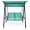 Turquoise, variant on 2 Person Patio Swing Glider with Canopy, Outdoor Steel Frame Swing Chair for Porch, Deck, Garden - Beige/Turquoise, 530lbs Capacity