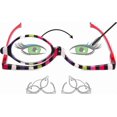 thumbnail image 4 of 2 Pack Magnifying Makeup Glasses Eye Make Up Spectacles Flip Down Lens Folding Cosmetic Womens Reading Glasses +2.50, 4 of 5