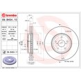 thumbnail image 2 of Brembo Rotor de Frein 09B45411C02 Ventilé; Design en une Pièce; Motif de Boulon de Roue 5 x 114.3 Millimètres; Diamètre Intérieur de Chapeau 166,5 Millimètres; Diamètre de Moyeu 62,5 Millimètres, 2 of 2