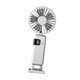 thumbnail image 5 of Ventilador de cuello colgante, mini ventilador de mano silencioso con soporte para teléfono, ventilador plegable personal Blanco, 5 of 9