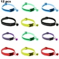 thumbnail image 2 of Collar de 12 cachorros, para collar de identificación de cachorro, collar de color dividido de nailon suave, 2 of 5