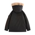 thumbnail image 3 of Maoxin Mens Jacket Men's Casual Loose Fitting Long Sleeved Zippered Hooded Jacket Jacket Coats , Black , 4XL, 3 of 6