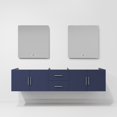 thumbnail image 5 of Lexora Home Geneva 80" Double Vanity with LED Mirrors in Navy Blue, 5 of 11