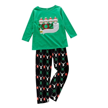 

Aoochasliy Family Matching Pajamas 2022 Clearance Christmas Women Mommy Printed Top+Pants Xmas Family Matching Pajamas Set