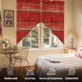 thumbnail image 5 of Vintage Farmhouse Swag Curtain Valance for Windows, Abstract Red Wood Grain Texture Window Treatments Short Swag Topper for Kitchen Windows Bathroom Bedroom, 36"x45", 5 of 8